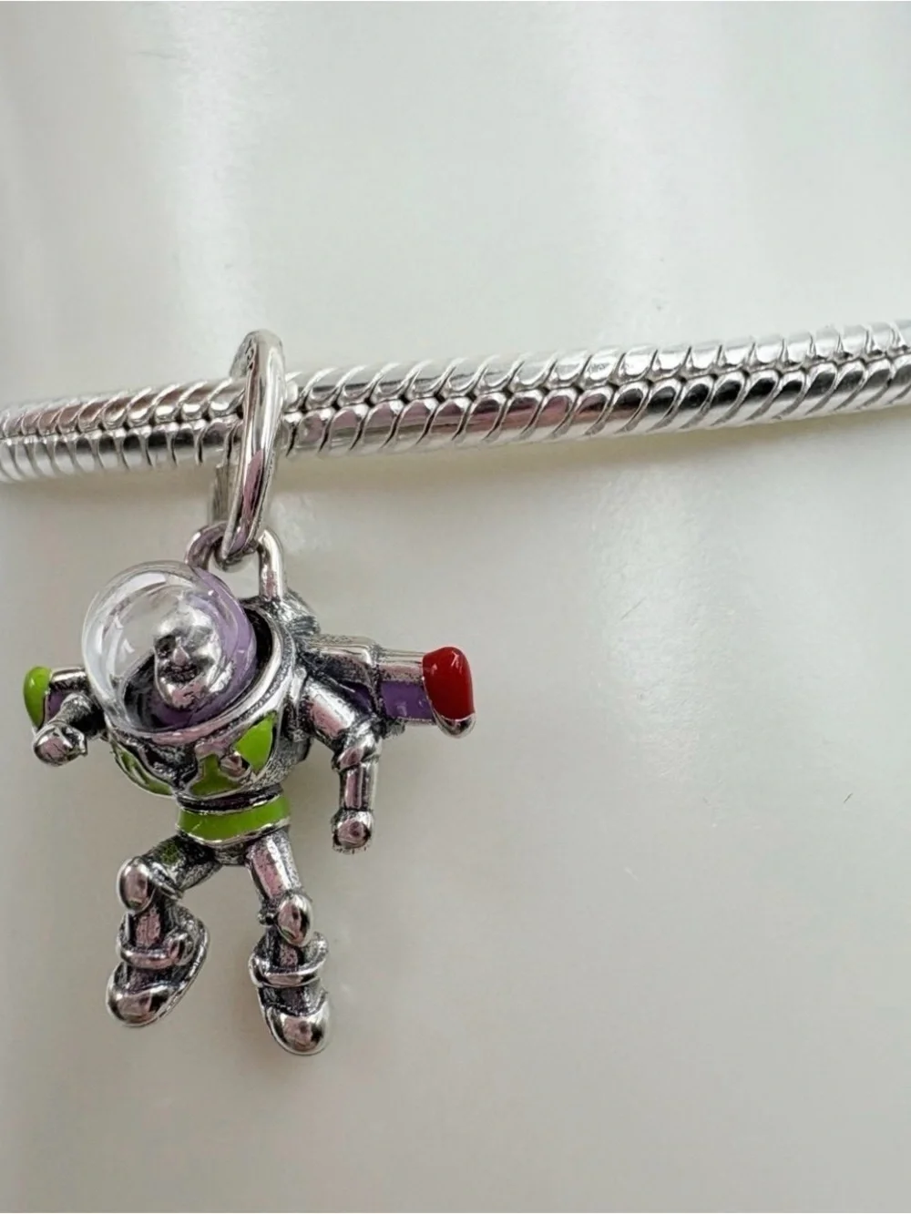 Like new Pandora Disney Pixar Toy Story Buzz Lightyear Dangle Charm Sterling Sil